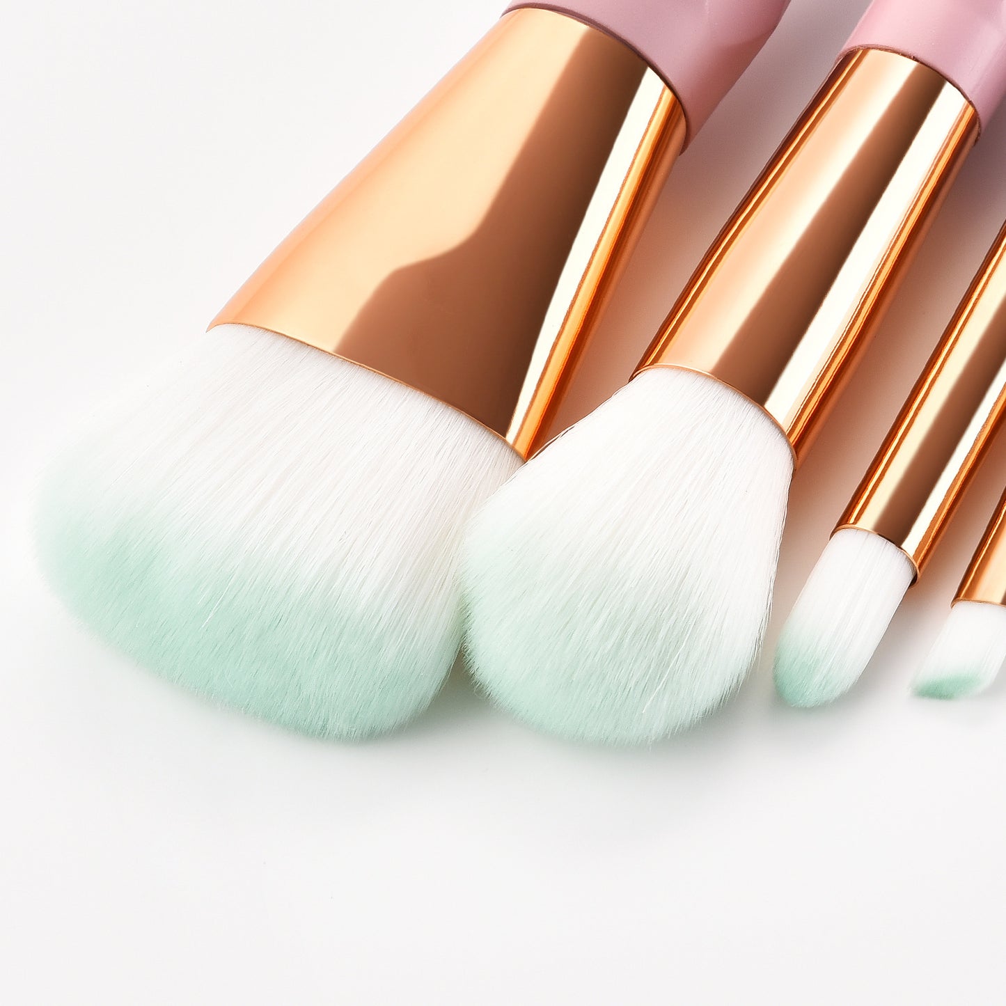 7-Piece Diamond Makeup Brush Set with Gradient Design