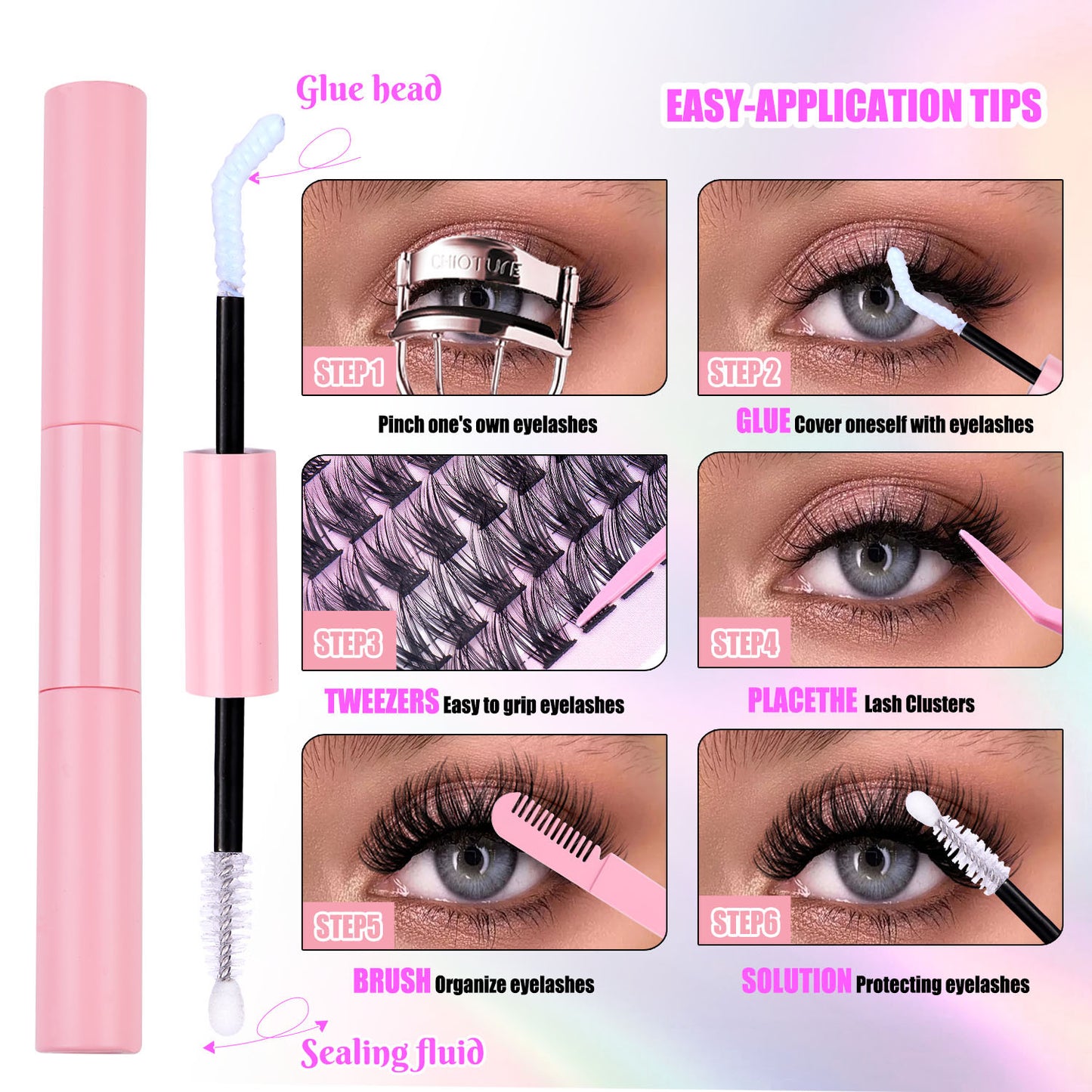 DIY Eyelash Glue Set for Natural Volume Lashes