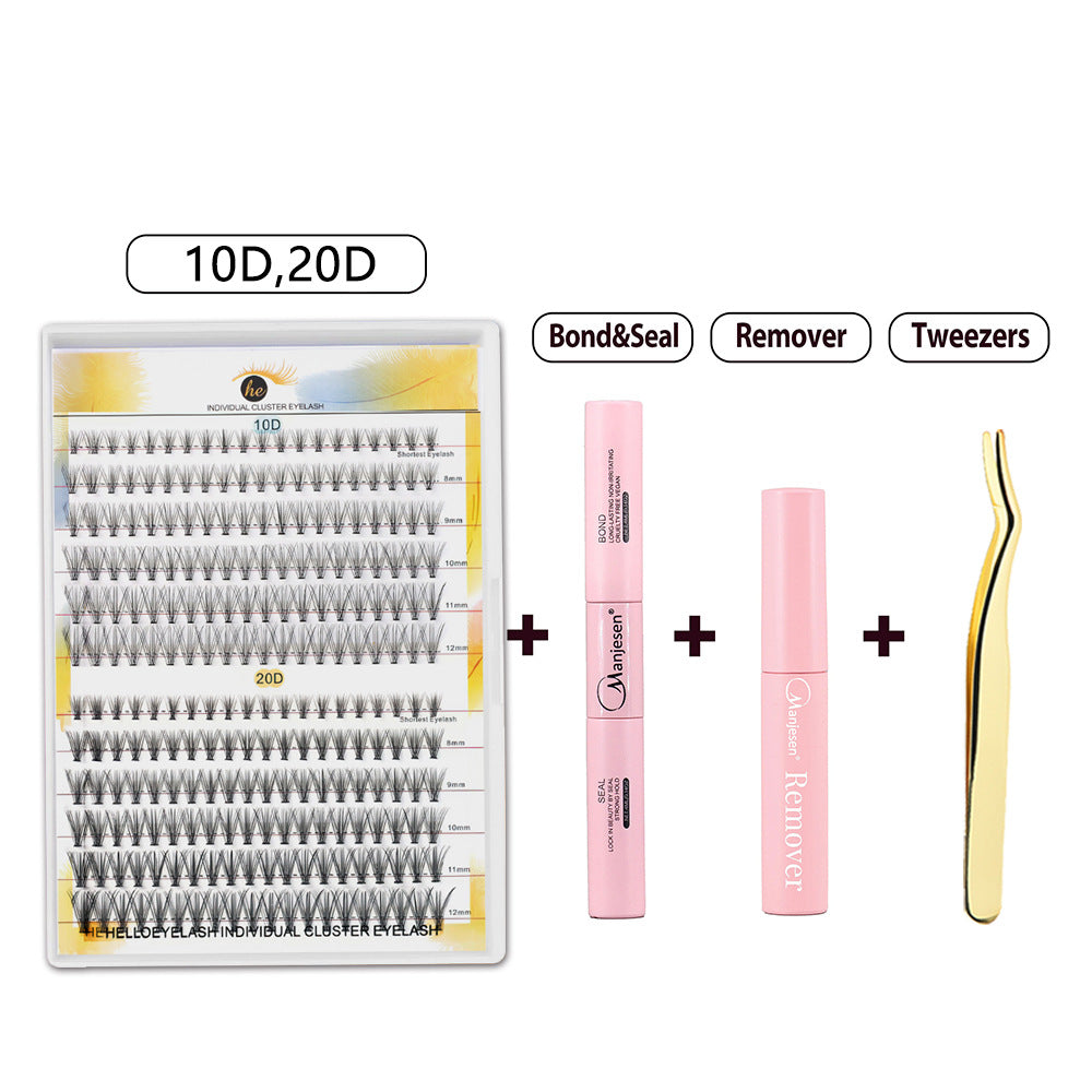 DIY Segment False Eyelash Set for Natural Look