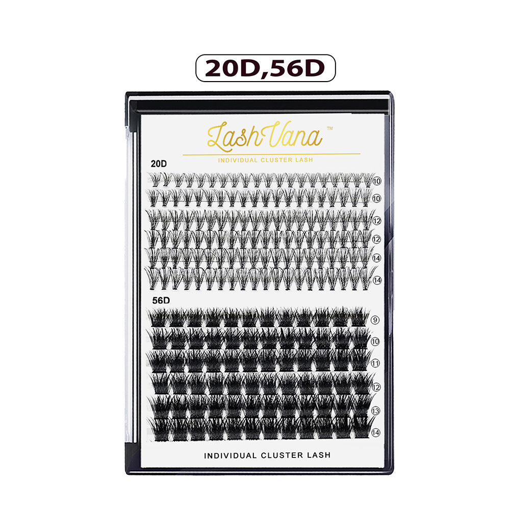 DIY Eyelash Extension Kit - Natural Cluster Lashes