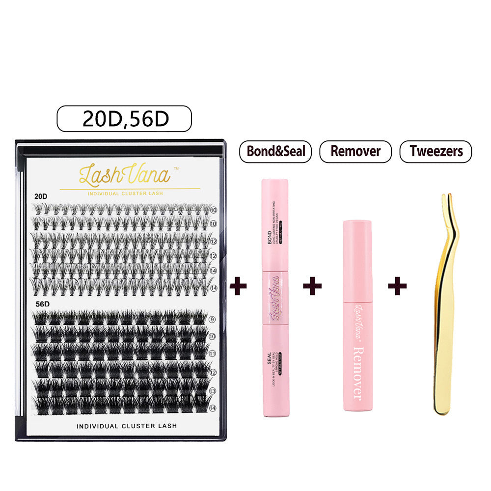 DIY Segment False Eyelash Set for Natural Look