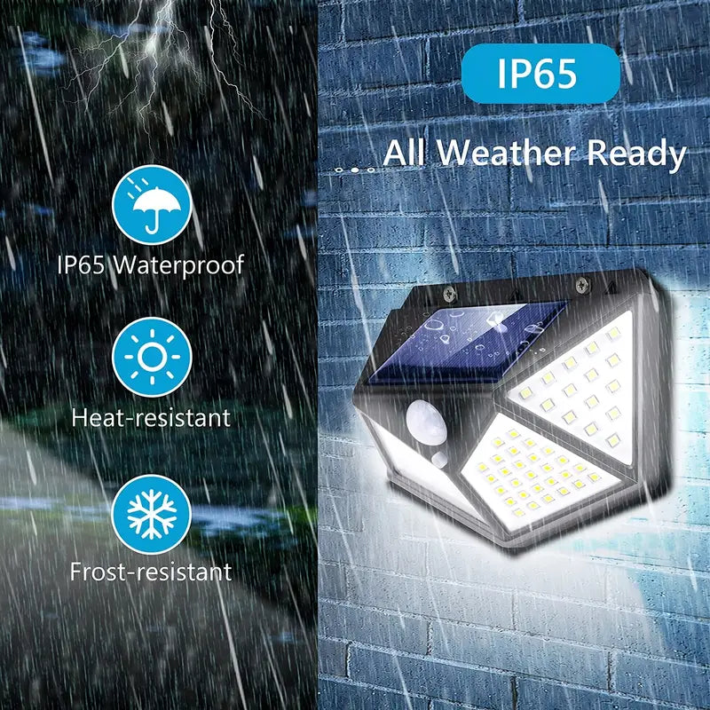100 LED Motion Sensor Solar Security Light (1pc)