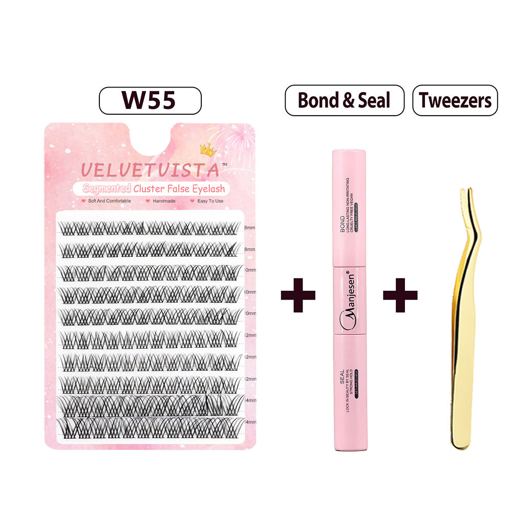 DIY Segment False Eyelash Set for Natural Look