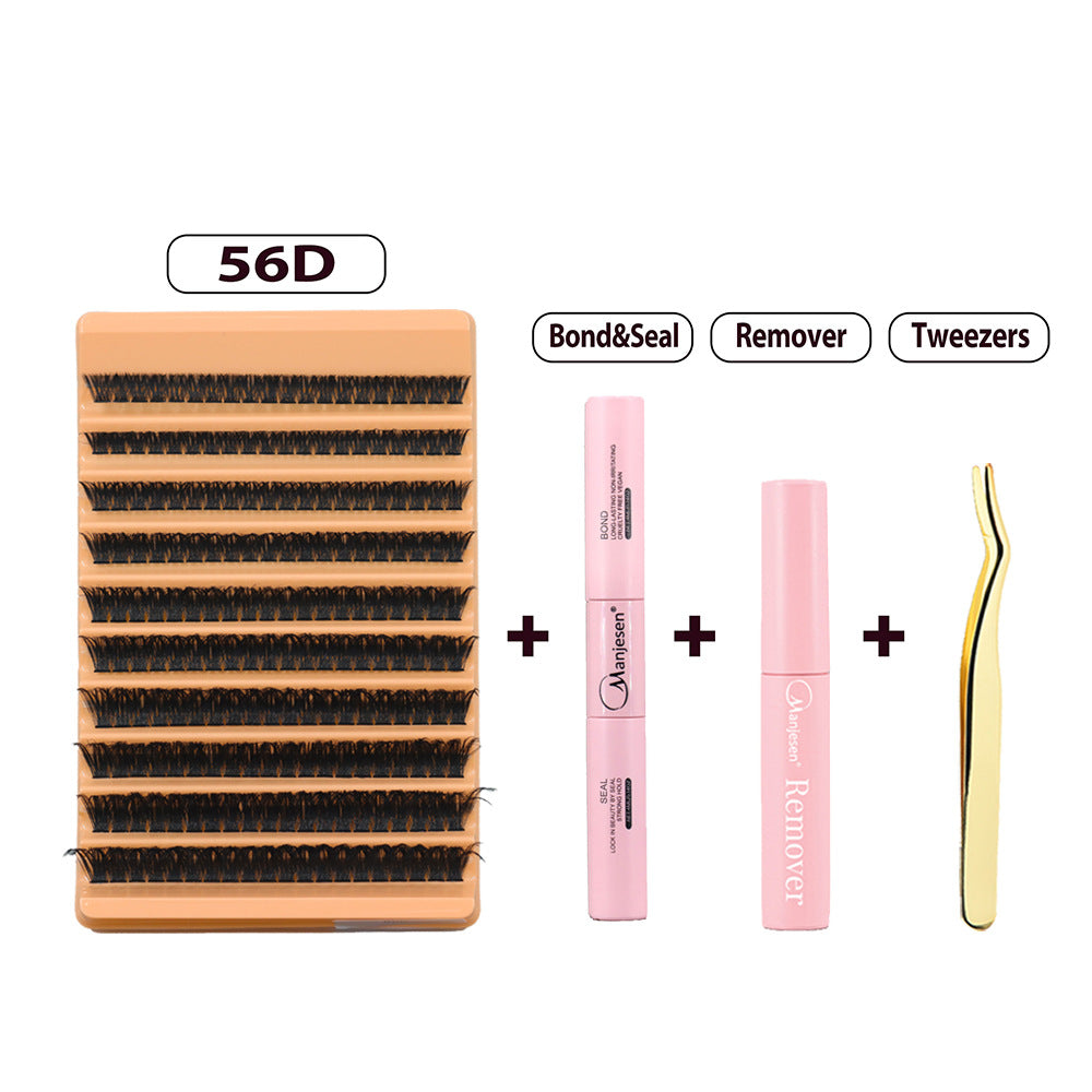 DIY Segment False Eyelash Set for Natural Look